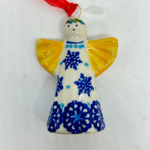 Christmas Market Angel - Blue Snowflake