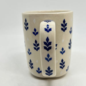 Lady Blue Square Mug - 003- U1