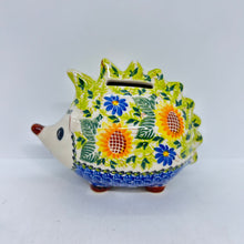 Load image into Gallery viewer, Hedgehog Piggy Bank - Sunflower Flower