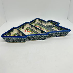 Christmas Tree Divided Platter - U-LA3