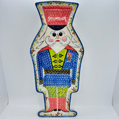 Nutcracker Platter -  Red Hat with Black Belt*
