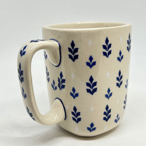 Lady Blue Square Mug - 003- U1