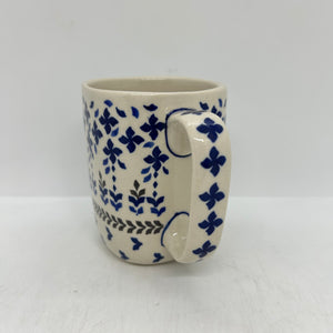 Lady Blue Square Mug - 005- U3