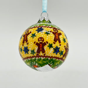 2.5" Kalich Round Ornament - Gingerbread