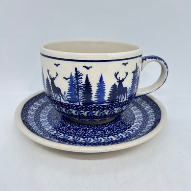 Oversized Mug with Saucer - 018 - U3