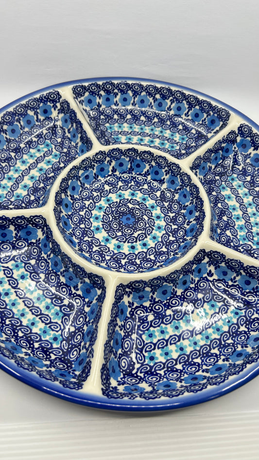 Round Divided Vegetable Platter - D98