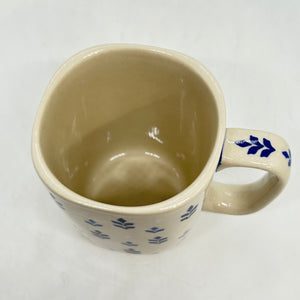 Lady Blue Square Mug - 003- U1