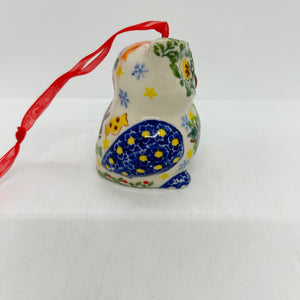 Owl Ornament - Red Bell