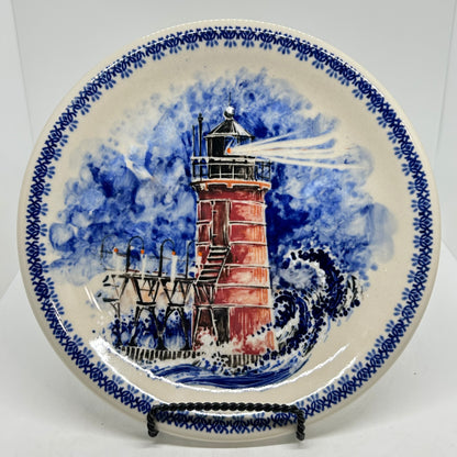 Limited Edition Plate - 9.5" - South Haven Lighthouse
