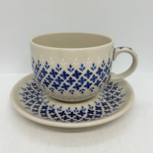 Oversized Mug with Saucer - 004 - U2