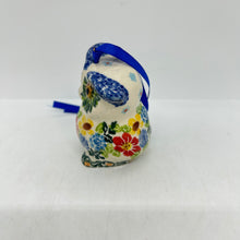 Load image into Gallery viewer, Owl Ornament - Blue Floral