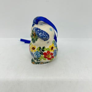 Owl Ornament - Blue Floral