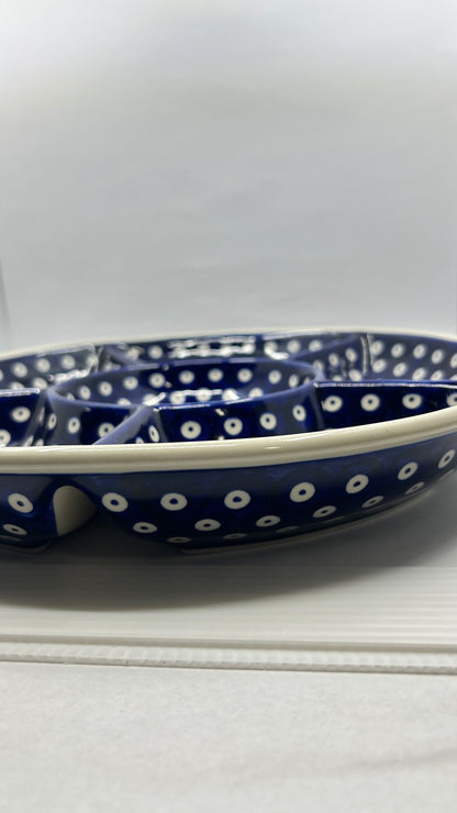 Round Divided Vegetable Platter - D22