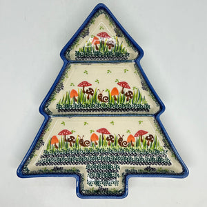 Christmas Tree Divided Platter - U-LA3