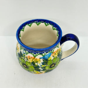 Bubble Mug ~ 11 oz.  ~Green Floral - A2