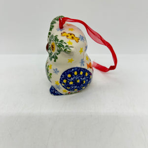 Owl Ornament - Red Bell