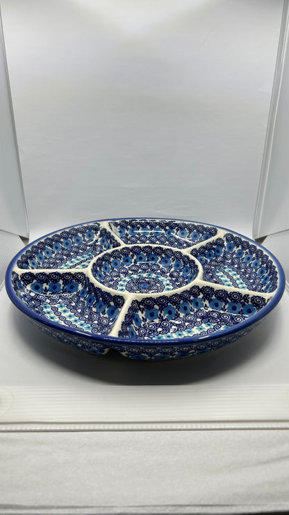 Round Divided Vegetable Platter - D98
