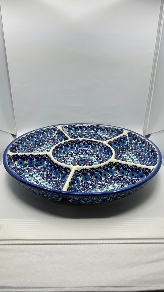 Round Divided Vegetable Platter - D98