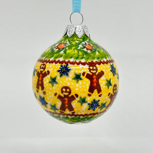 2.5" Kalich Round Ornament - Gingerbread