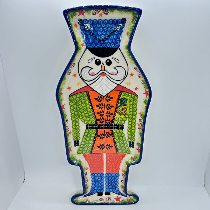 Nutcracker Platter - Blue Rope with Orange Vest