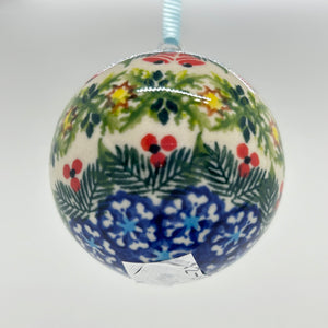 2.5" Kalich Round Ornament - Red Bells