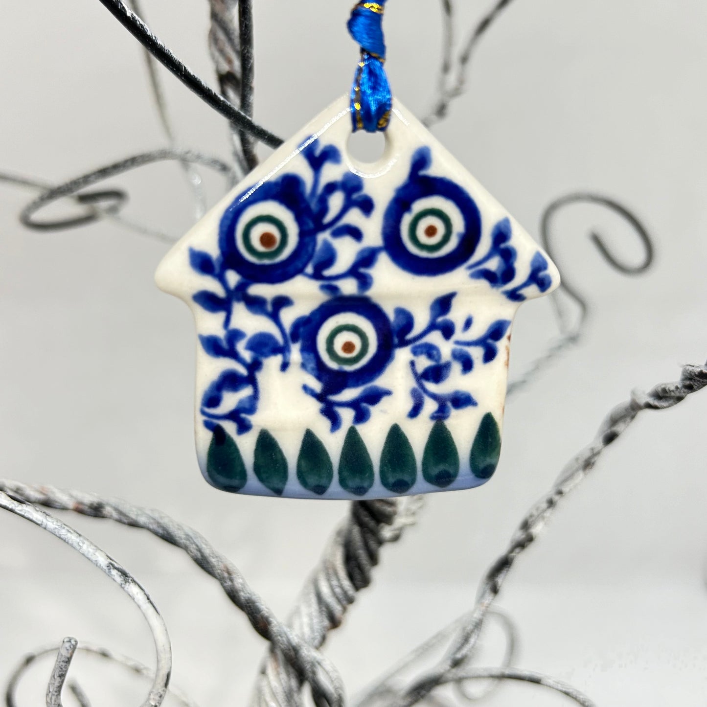Flat Christmas House Ornament U-PL