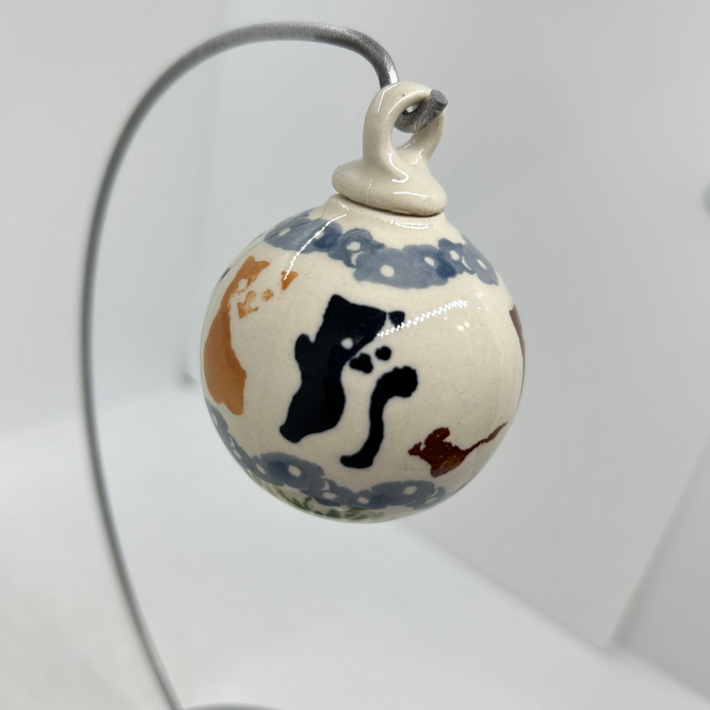 2" Round Ornament Cats - KOT4