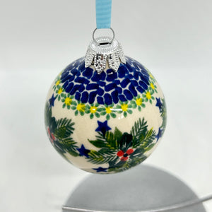 2.5" Kalich Round Ornament - Holly