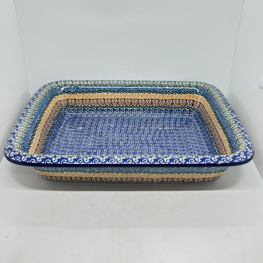 854 ~ Baker ~ Rectangular w/Rim ~ Lasagna ~ 11.25" x 13.75" ~ 1304X ~ T4!