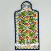 Load image into Gallery viewer, Rectangular Cheese/Cutting Board - Green Floral with Butterfly - A1