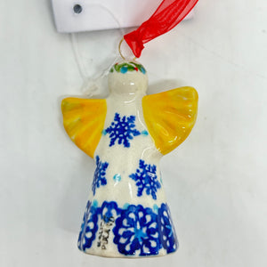 Christmas Market Angel - Blue Snowflake