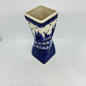 Lady Blue Twisted Vase - 018 - U3