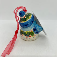 Load image into Gallery viewer, Snowman with Mittens Ornament - Mistletoe