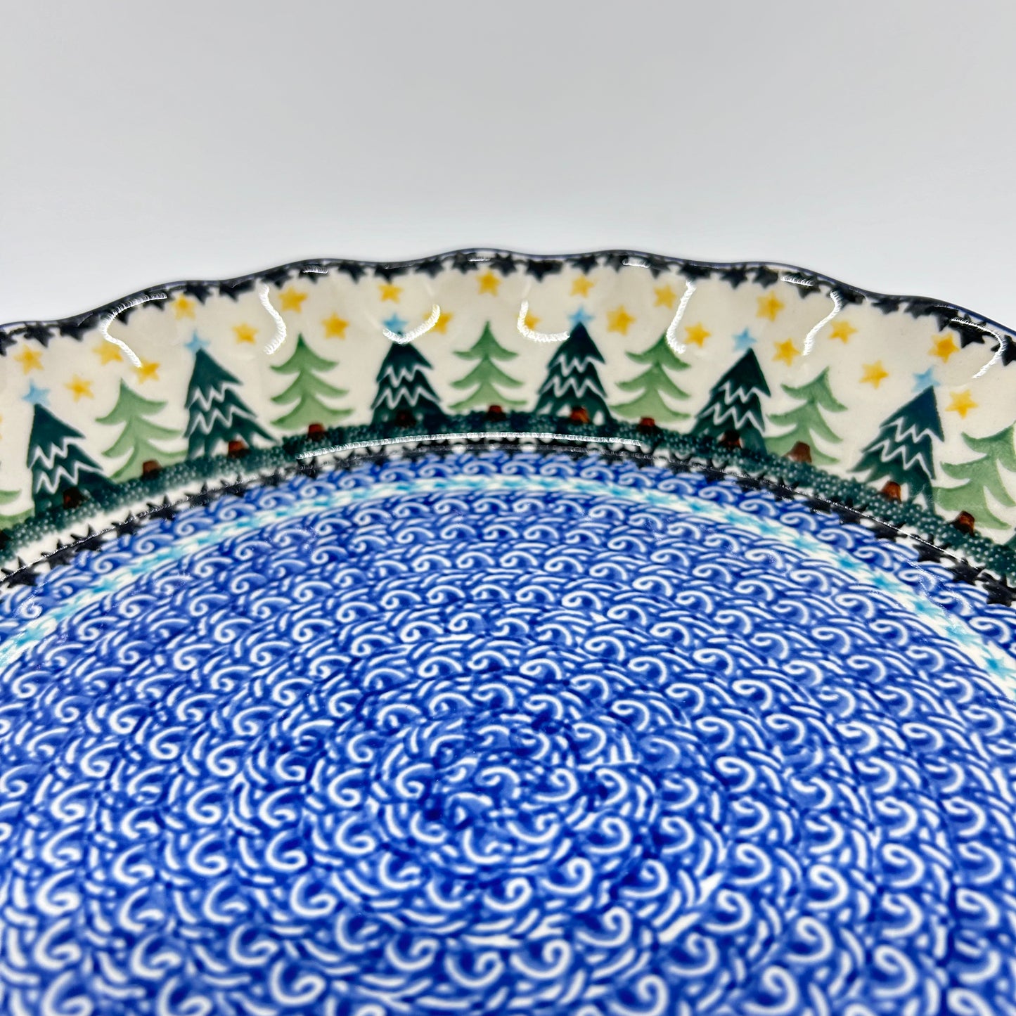 636 ~ Pie Plate ~ Fluted ~ 10" ~ 1284X - T3*