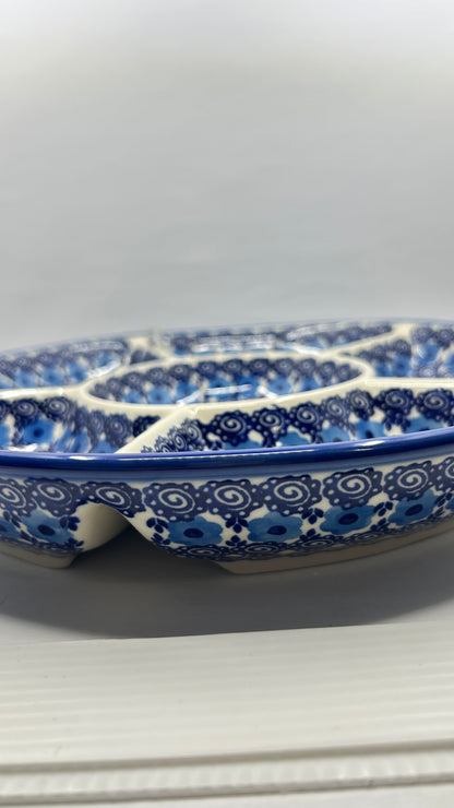 Round Divided Vegetable Platter - D98