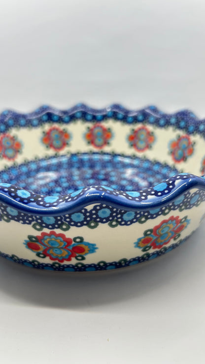 A185 Wavy Pie Plate  - D82