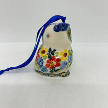 Load image into Gallery viewer, Owl Ornament - Blue Floral