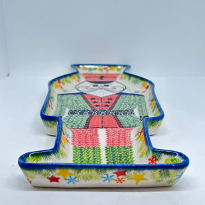 Nutcracker Platter - Red with Red Vest