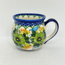 Load image into Gallery viewer, Bubble Mug ~ 11 oz.  ~Green Floral - A2