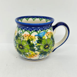 Bubble Mug ~ 11 oz.  ~Green Floral - A2