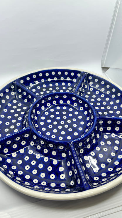 Round Divided Vegetable Platter - D22