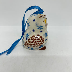 Owl Ornament - Brown Winged Snowflake