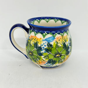 Bubble Mug ~ 11 oz.  ~Green Floral - A2