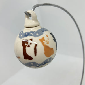 2" Round Ornament Cats - KOT4