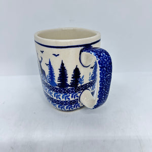 Lady Blue Square Mug - 018- U3