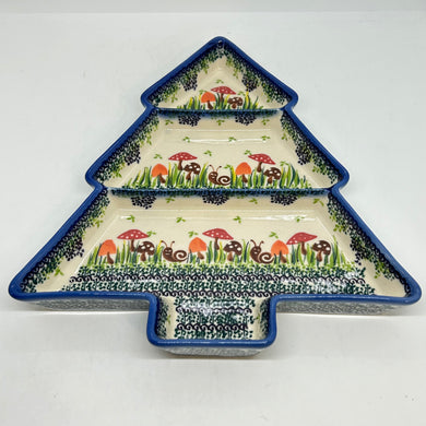 Christmas Tree Divided Platter - U-LA3