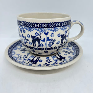 Oversized Mug with Saucer - 027 - U4