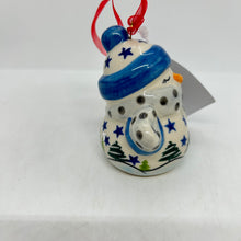 Load image into Gallery viewer, Snowman with Mittens Ornament - Stars with Trees