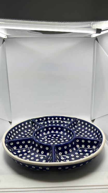 Round Divided Vegetable Platter - D22