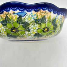 Load image into Gallery viewer, Scalloped Serving Bowl - Green Floral - A2